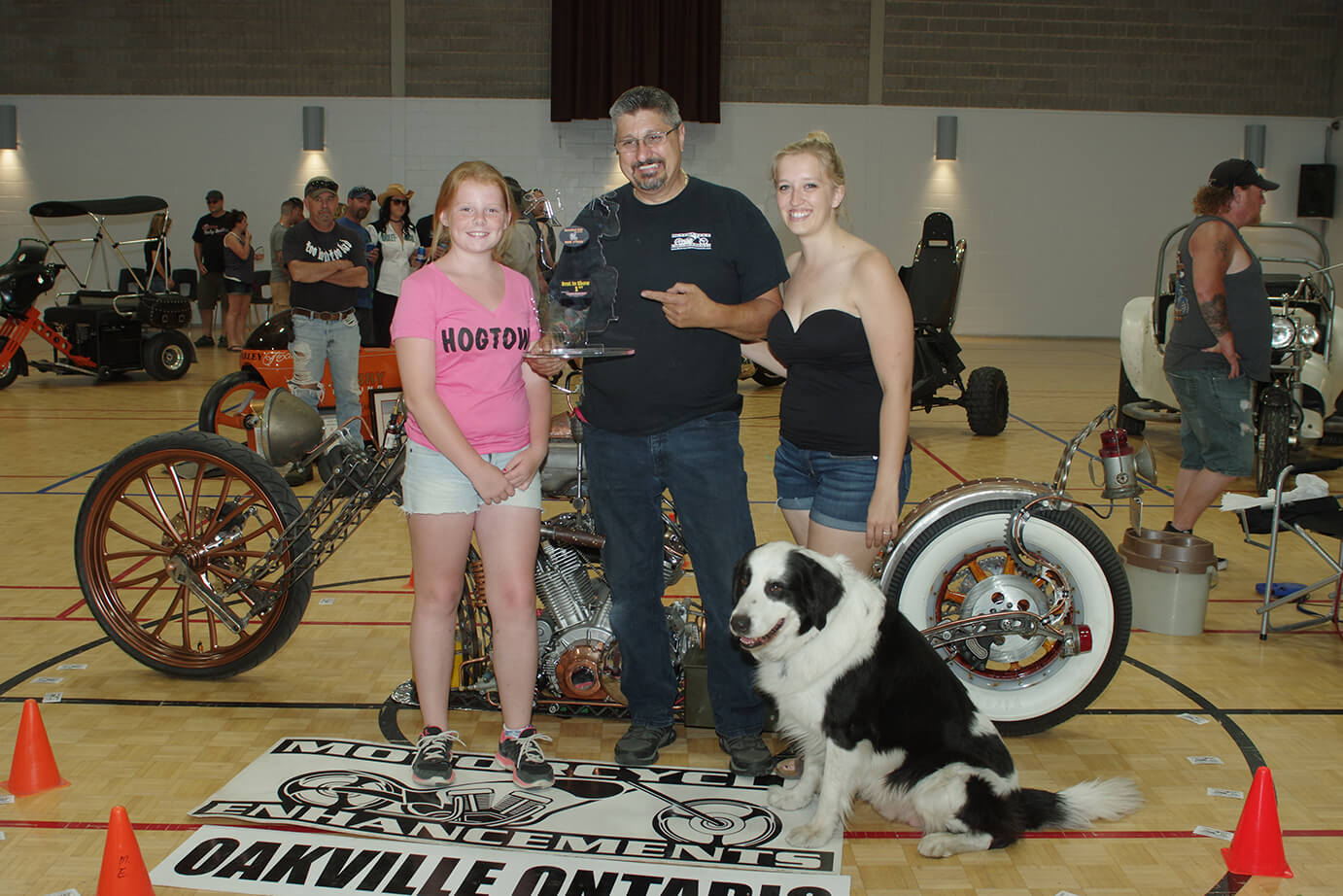 Custom Bike Show 1st place John Constanti – Motorcycle Enhancements – Oakville Ontario “Steam Punk Bike”