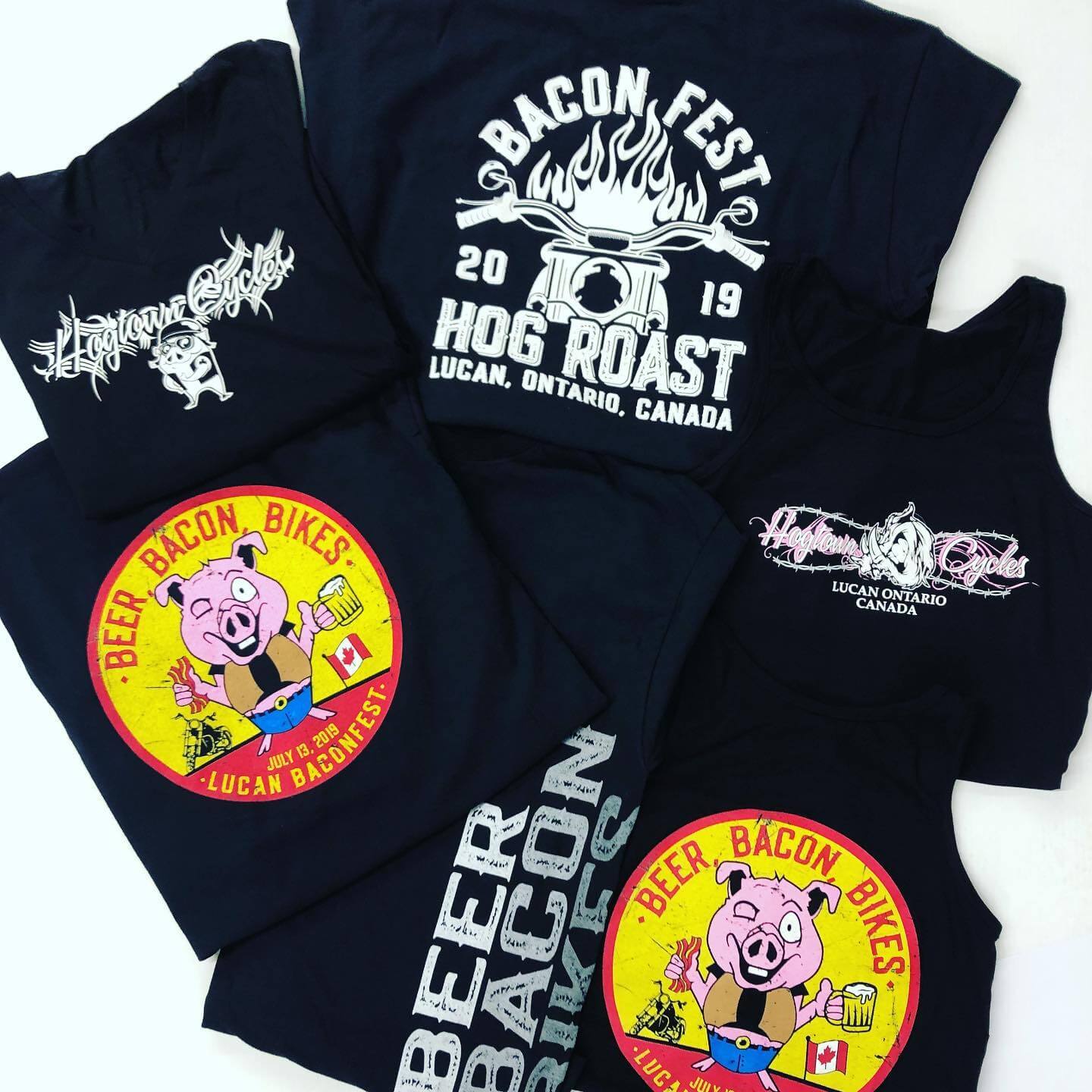 Baconfest 2019 apparel available at Hogtown Cycles